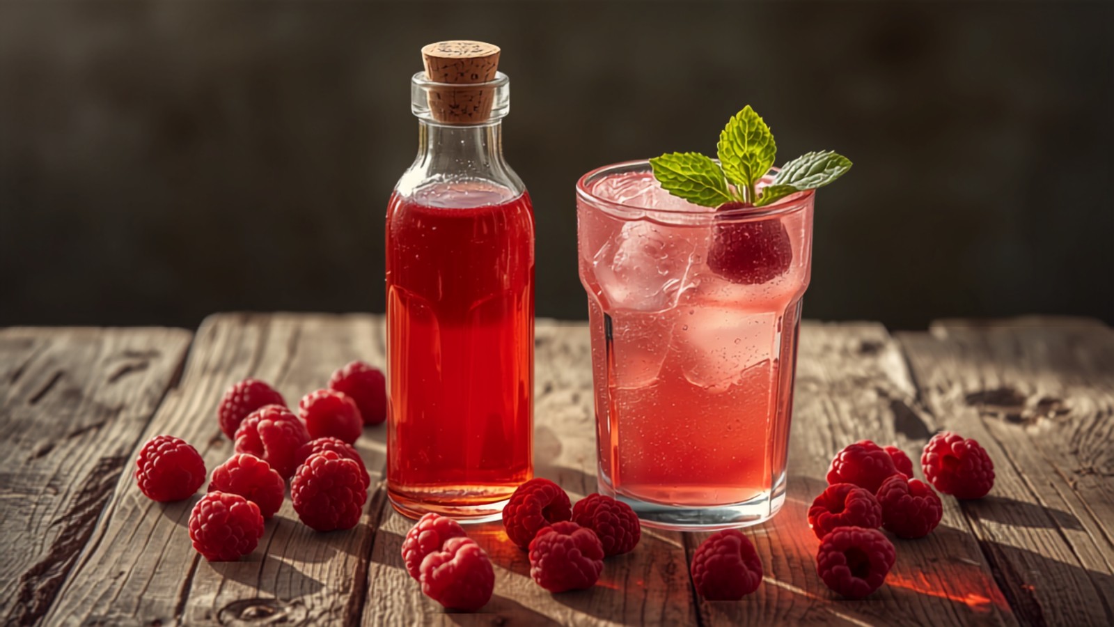 Sirop de zmeură făcut în casă